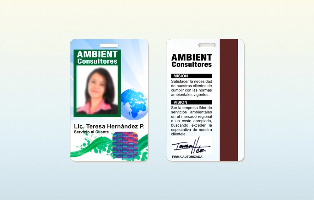 Gafete con Holograma de Seguridad Credenciales y Gafetes-AbaGraf Monterrey