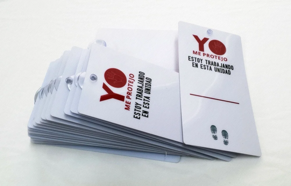 Tarjetas con copa de succion