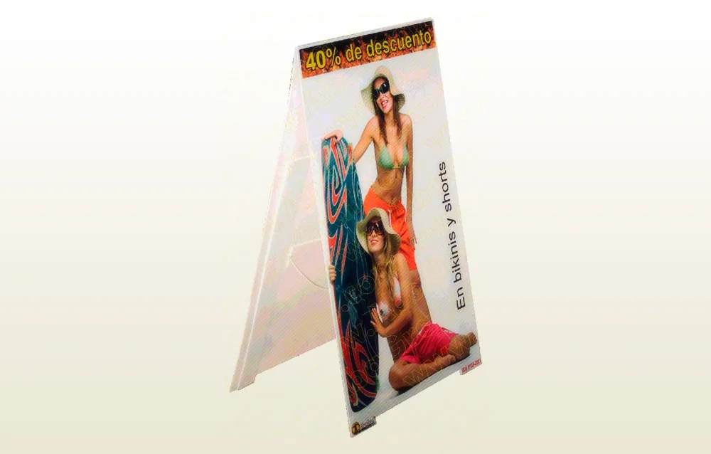 Caballete ligero en impresion directa Displays-Punto-de-Venta AbaGraf Monterrey