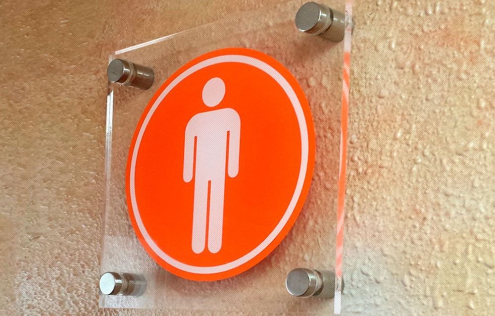 Señalamiento de acrilico 