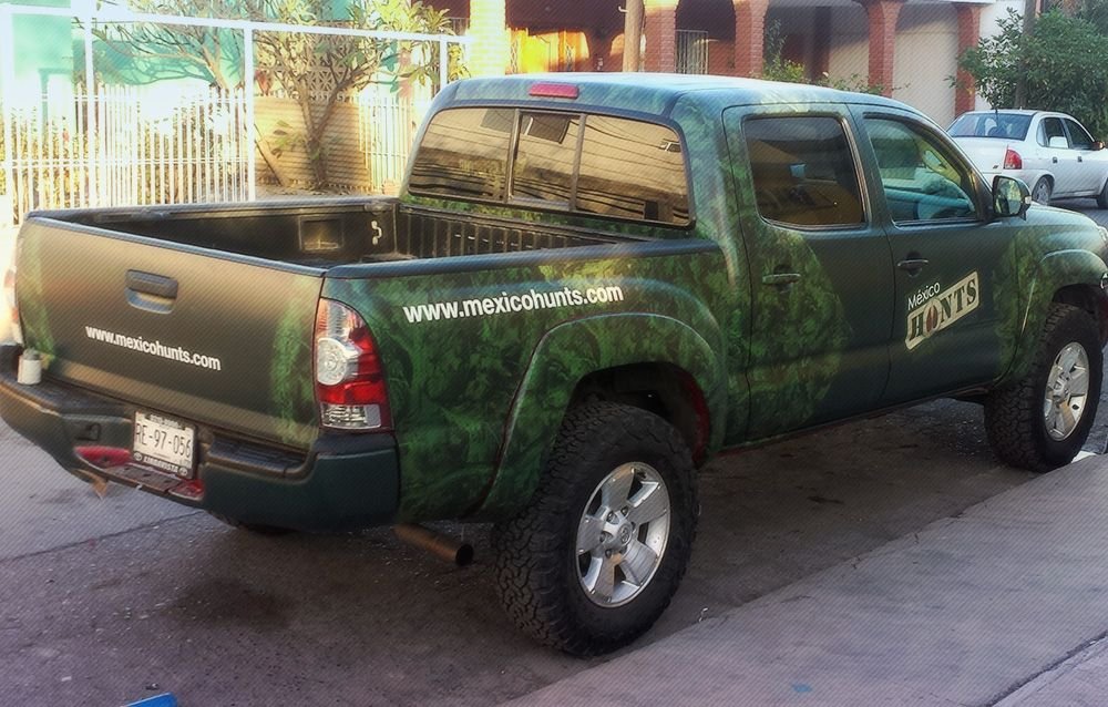 AbaGraf-Monterrey-rotulacion-Camuflaje de camionetas para caceria